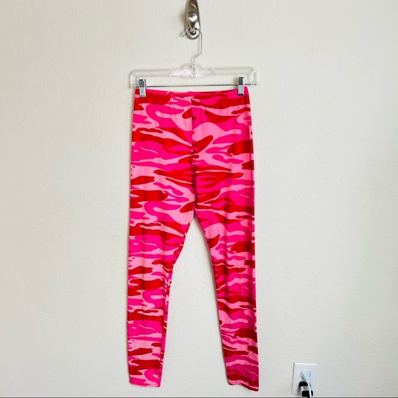 Fashion Nova Pink Basic Camouflage Leggings - Picture 2 of 7